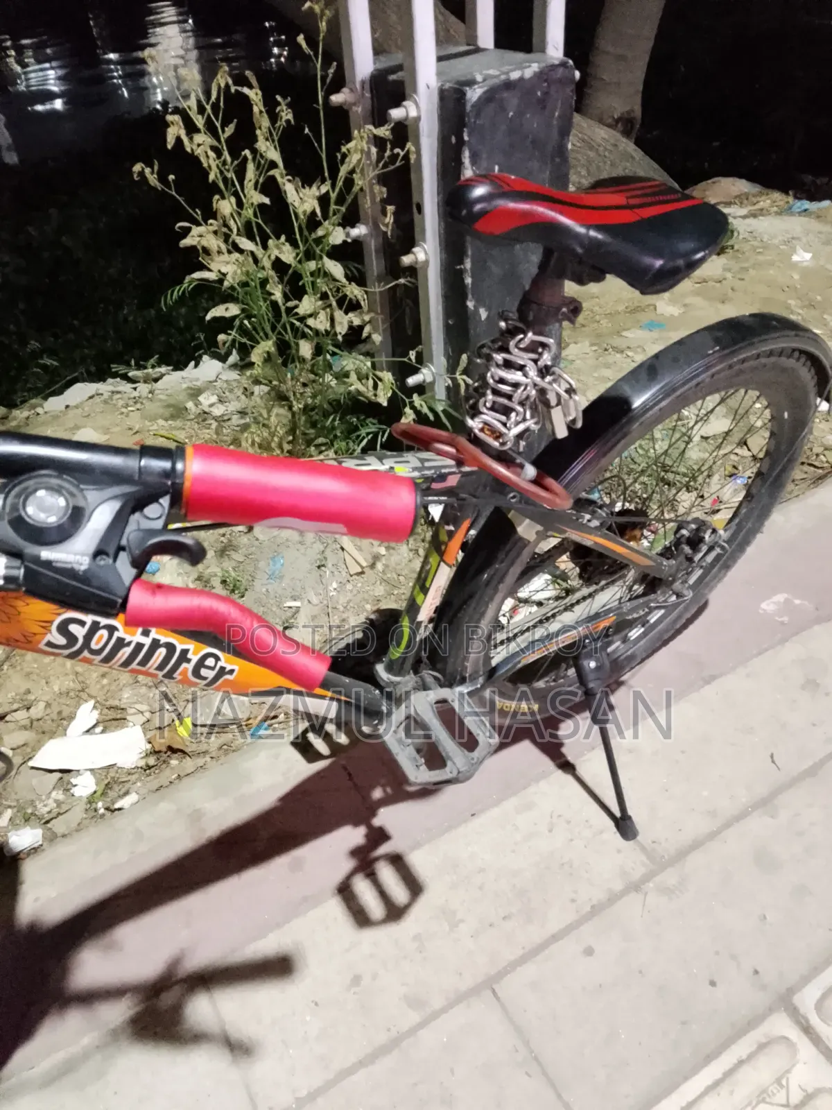 This bicycle in good condition is for emergency sale