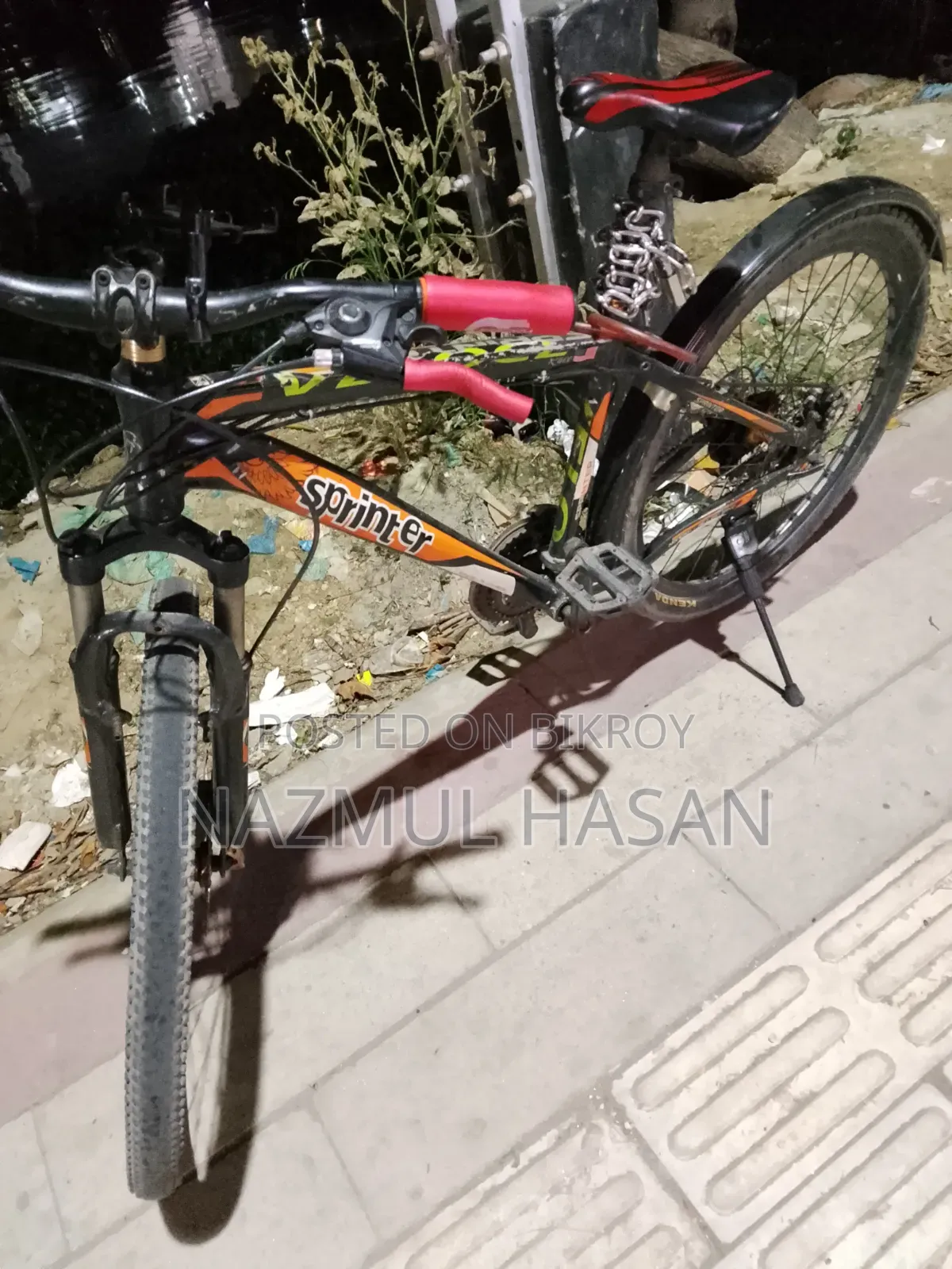 This bicycle in good condition is for emergency sale