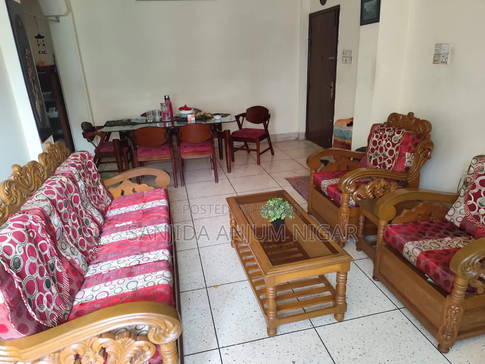 Teak Wood Sofa Set