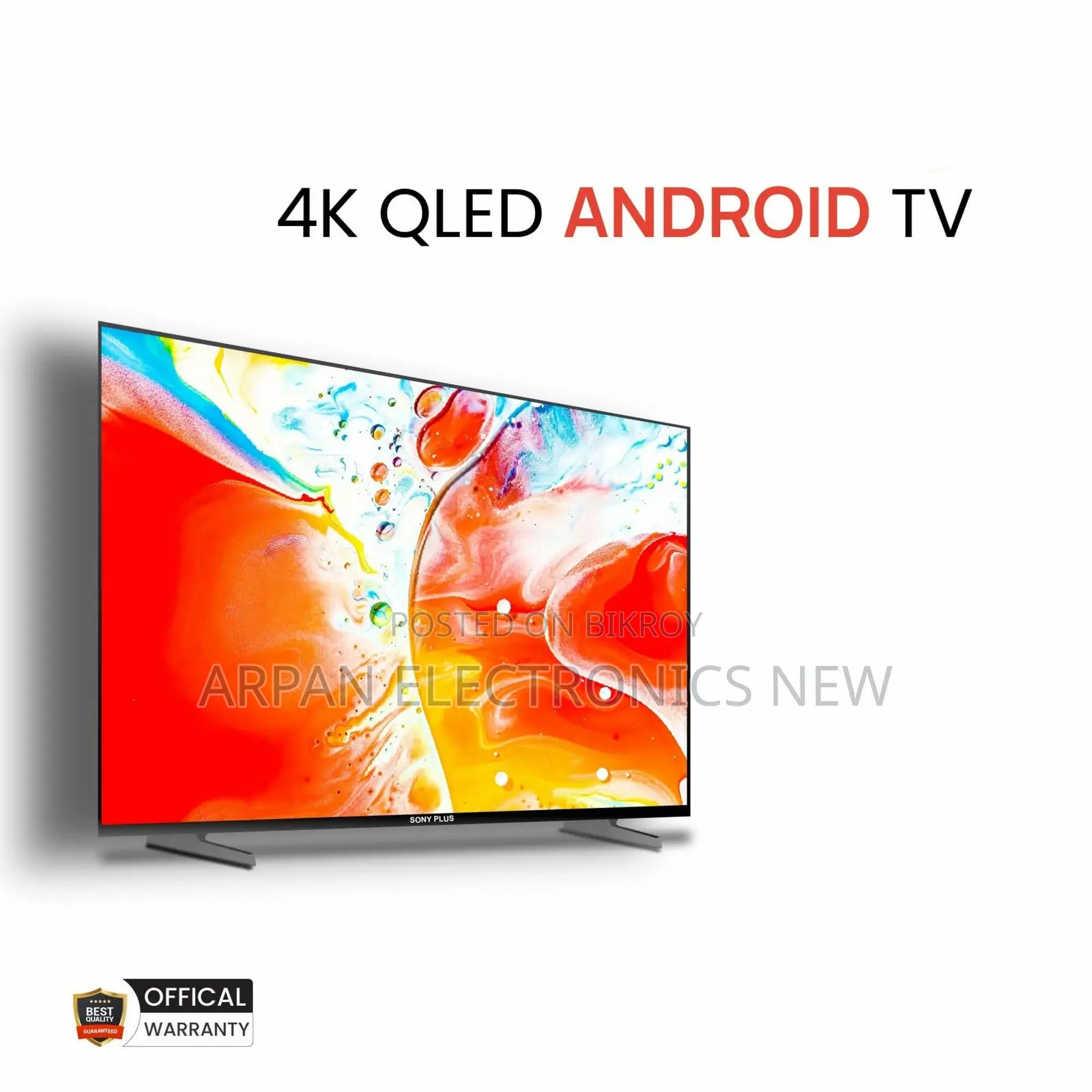 5 Years Guaranty With Voice Control 32" Sony Plus Smart Android LED TV