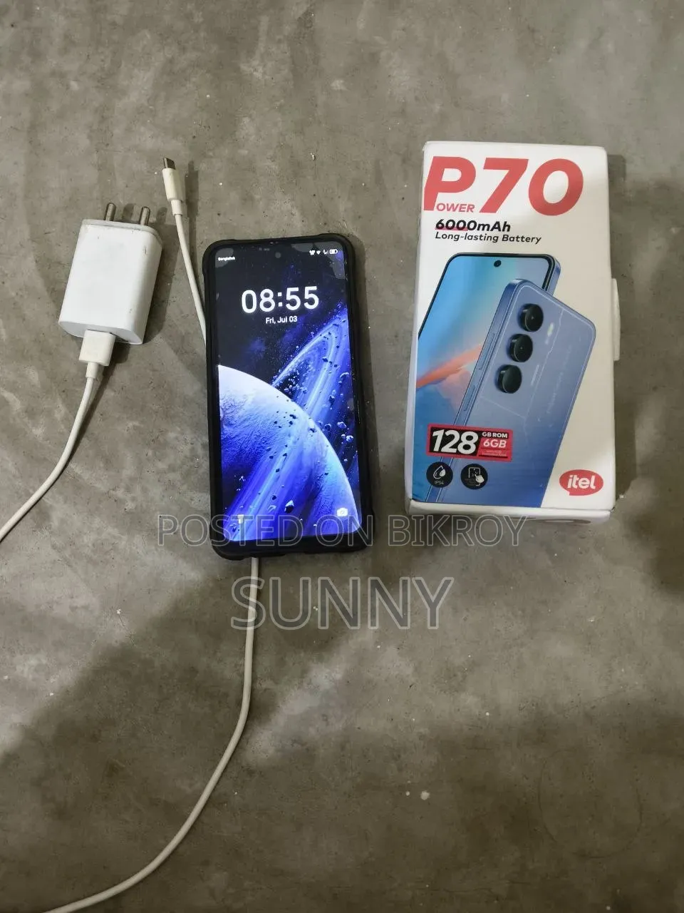 Itel Power 70 128 GB Black