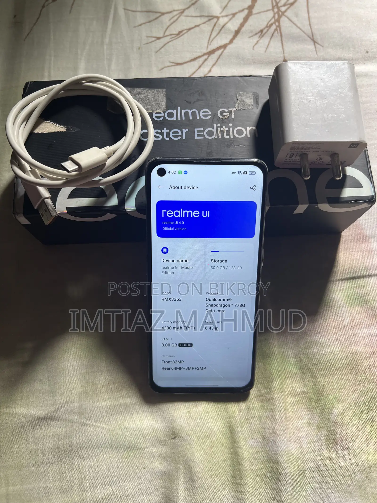 Realme GT Master Edition 128 GB Gray