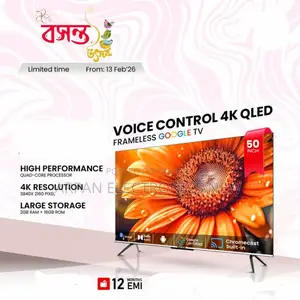 Voice Control 50" Sony Plus Smart Android LED TV (5 Years Guaranty)