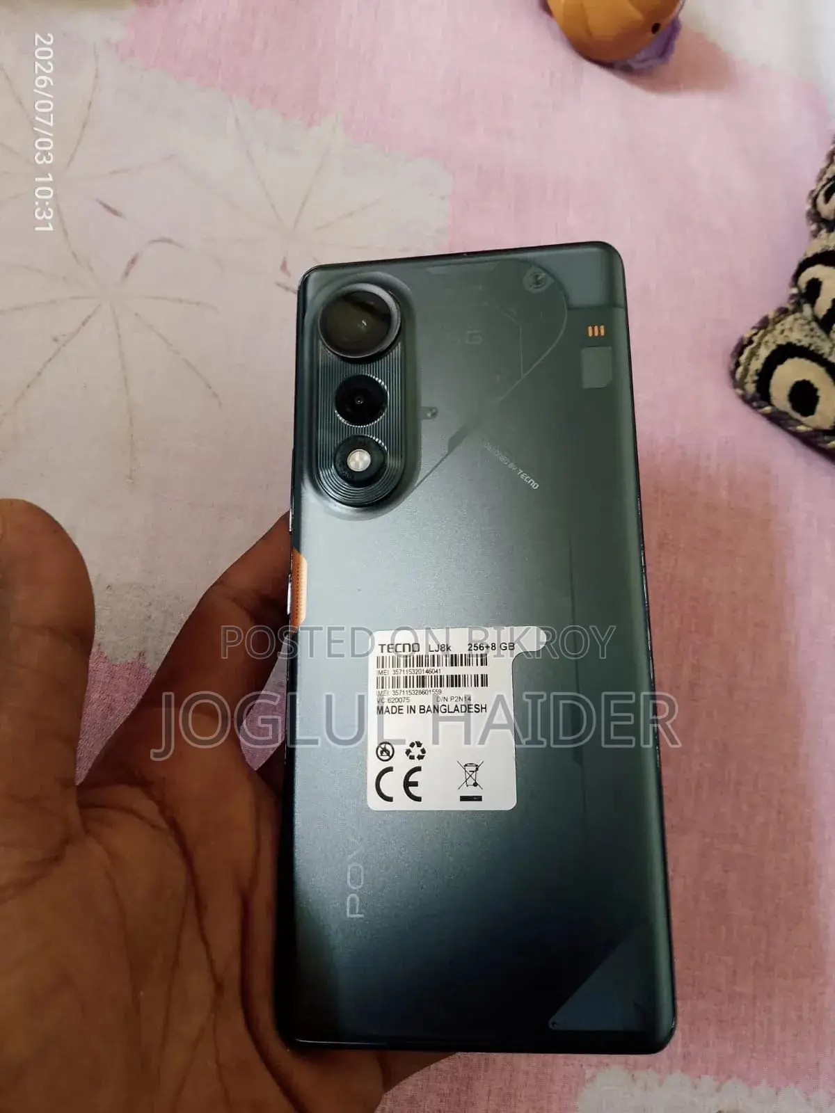 Tecno Pova Curve 256 GB Black