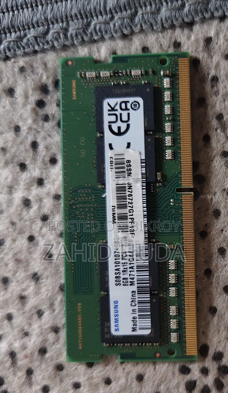 Laptop RAM Used but Condition New