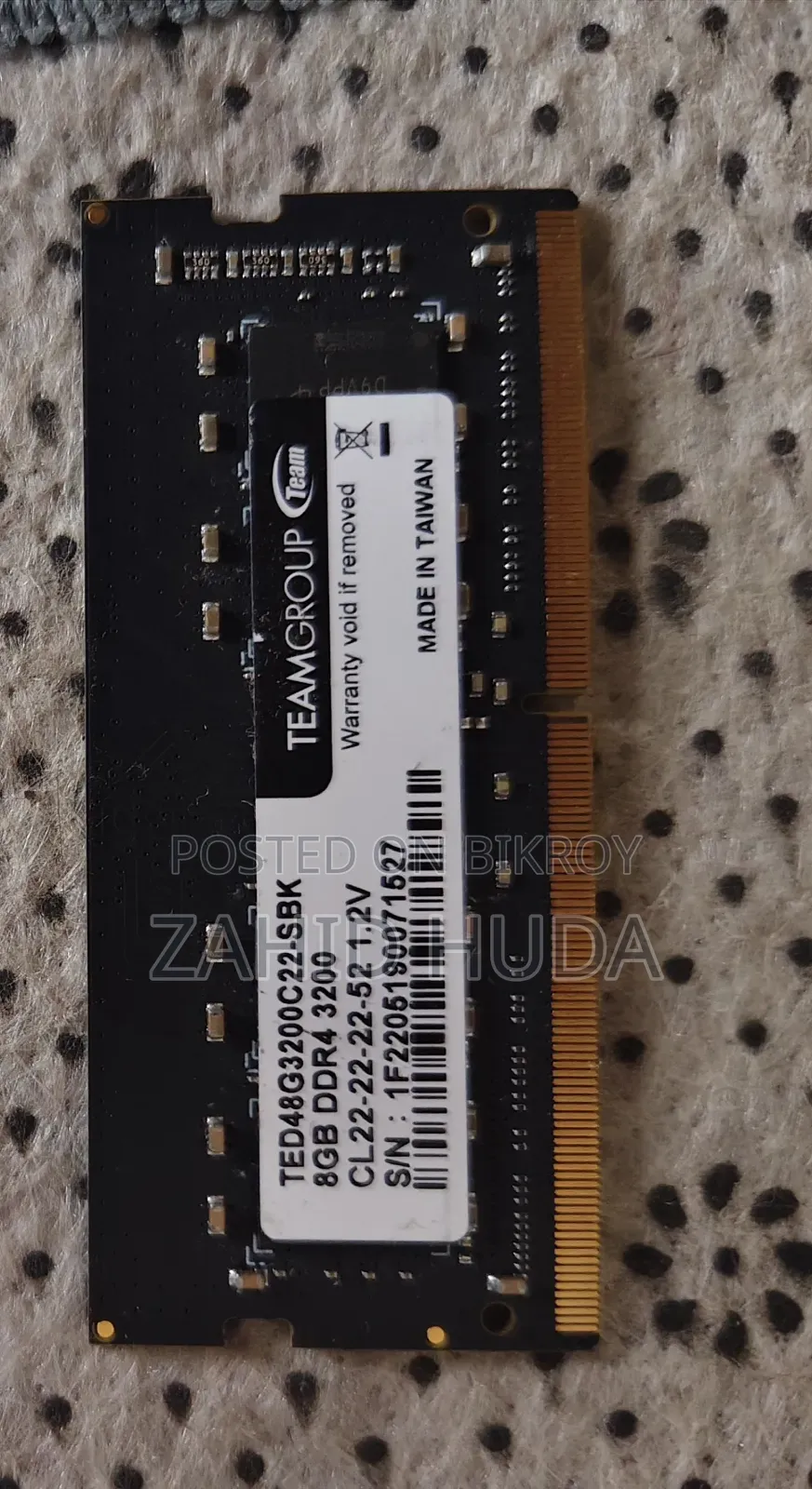 Laptop RAM Used but Condition New