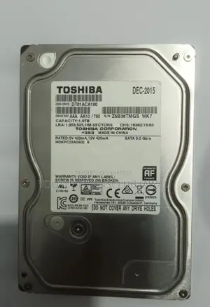 Toshiba 1TB Desktop Hard Disk (Fresh Condition)