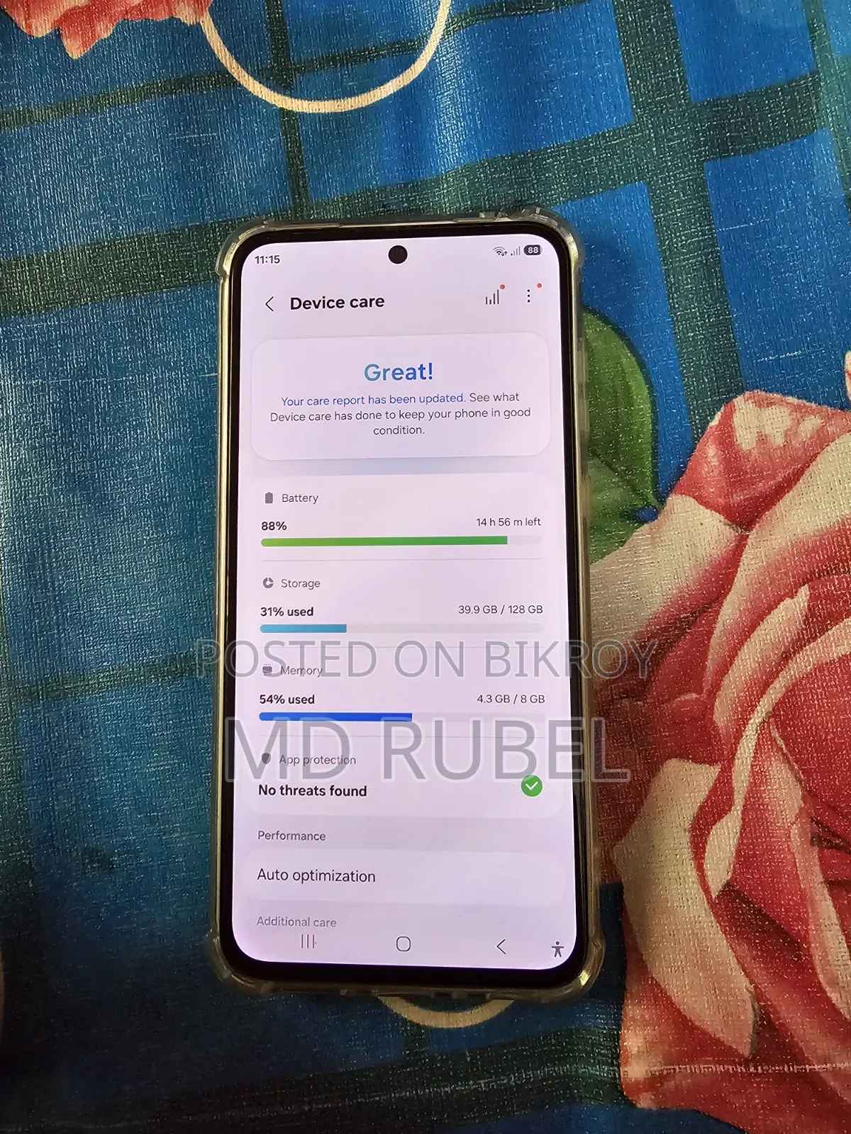 স্যামসাং গ্যালাক্সি এ৩৫ ১২৮ জিবি ব্লু