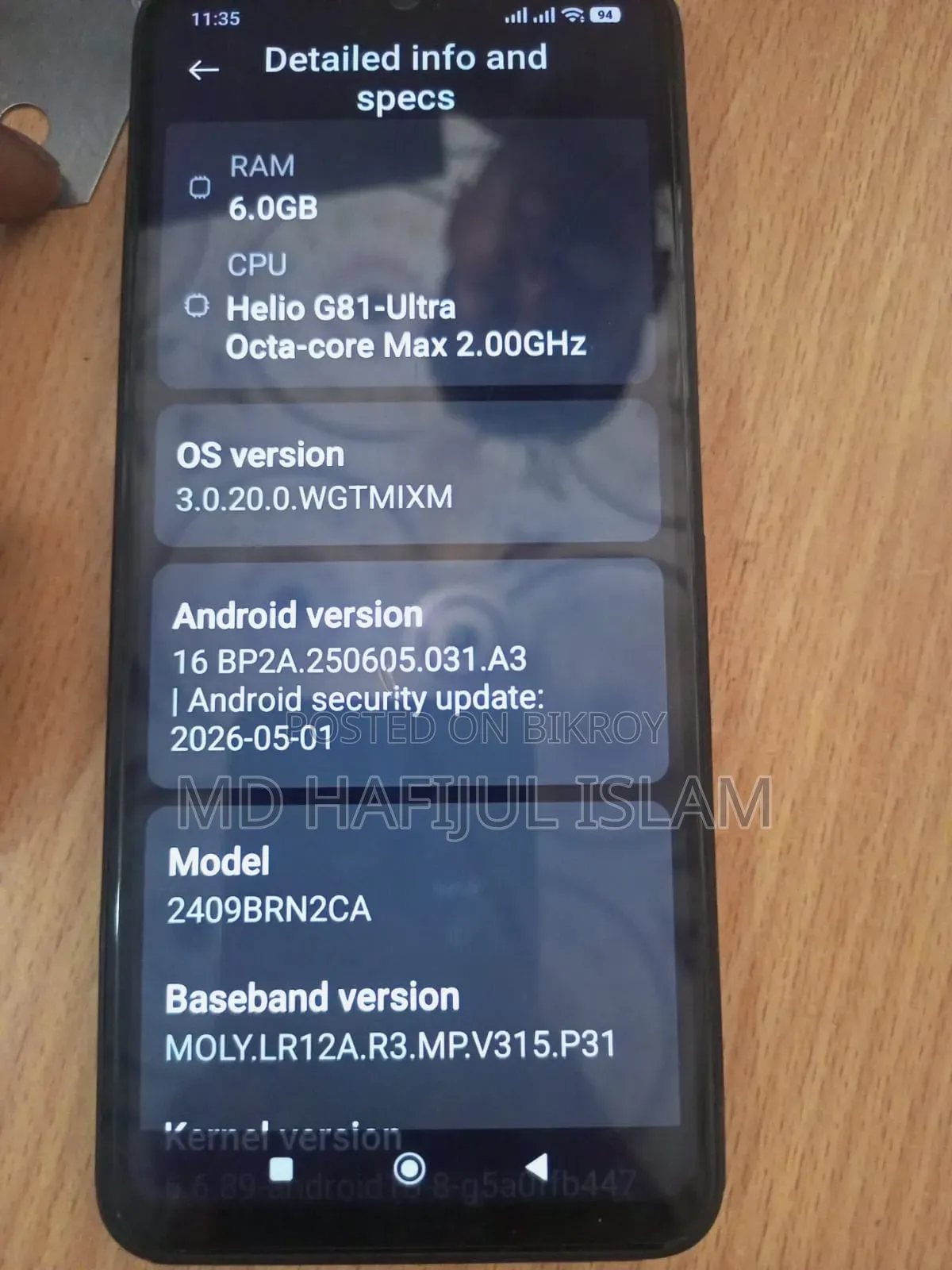 Xiaomi Redmi Note 14 4G 128 GB Black