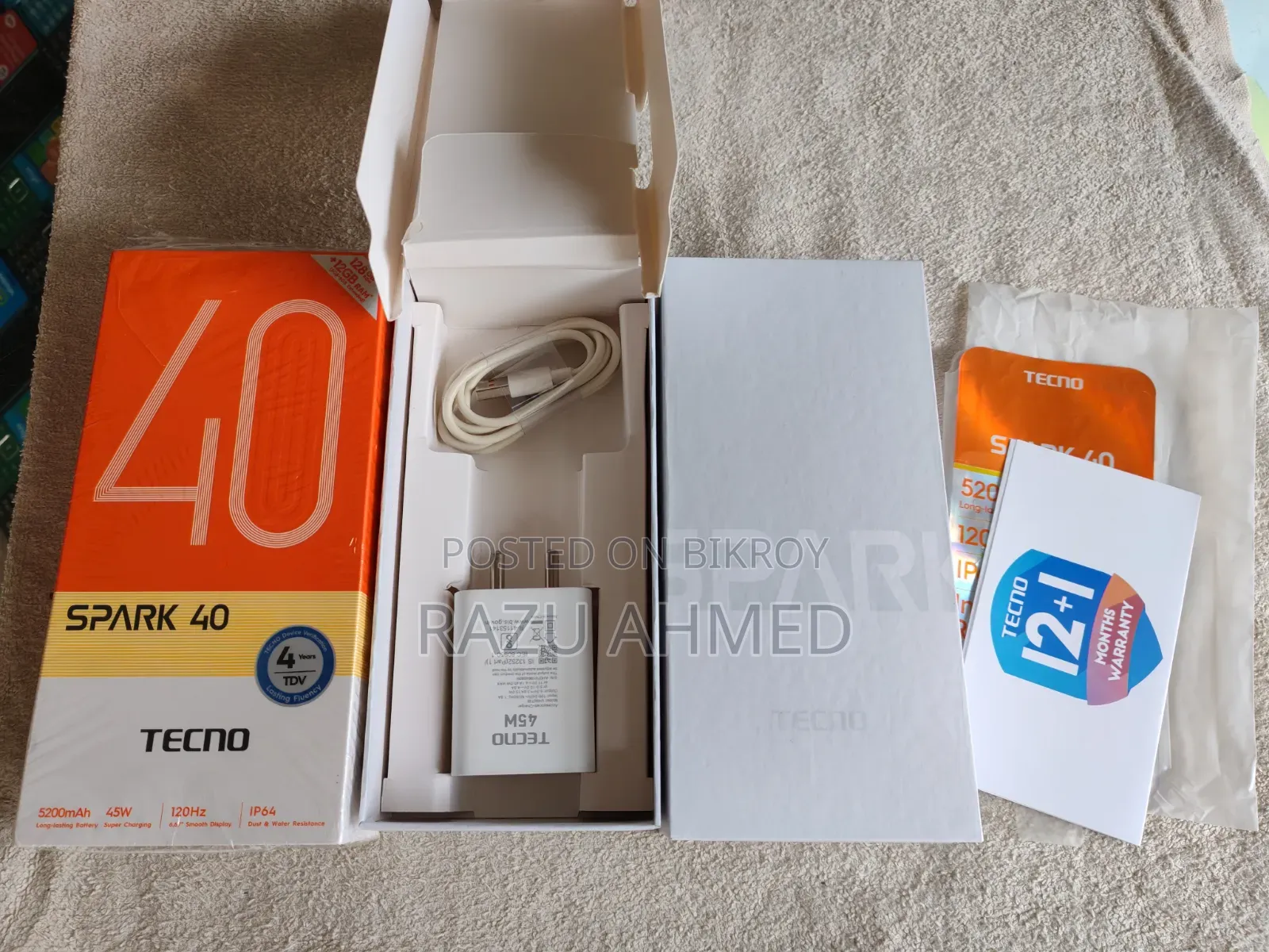 Tecno Spark 40 128 GB Black