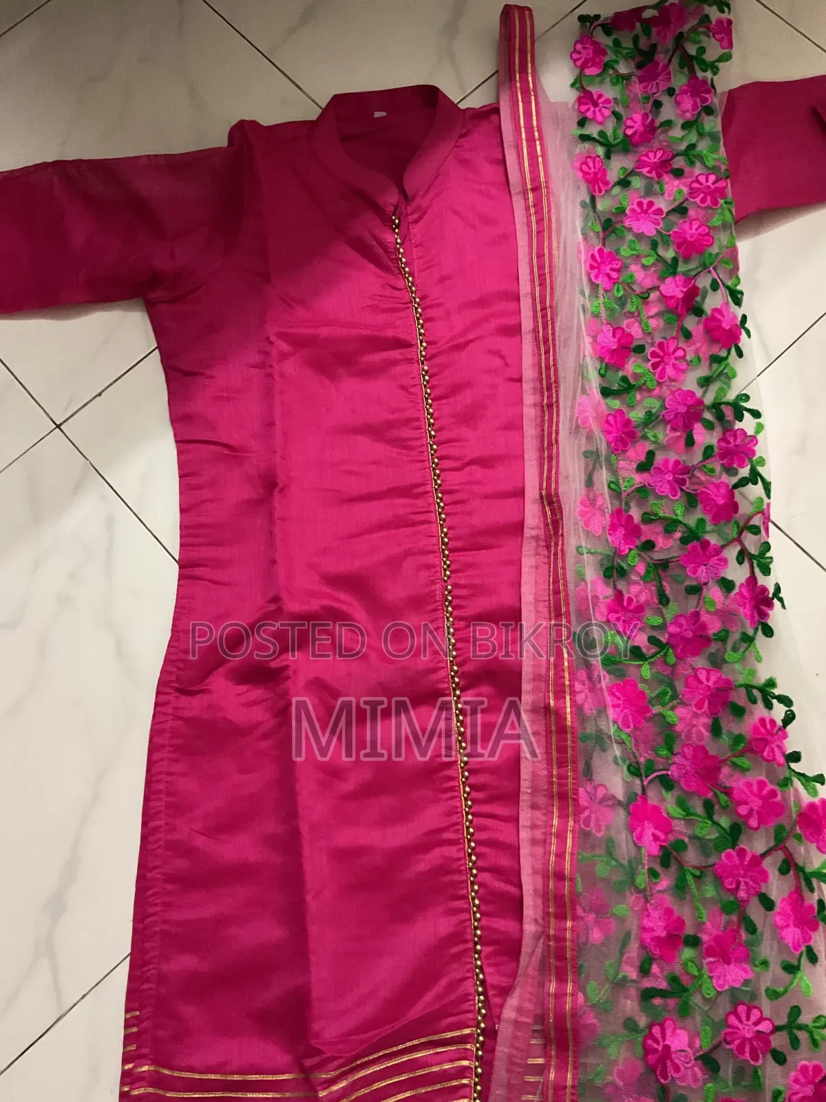Pink Organza 2 Pieces