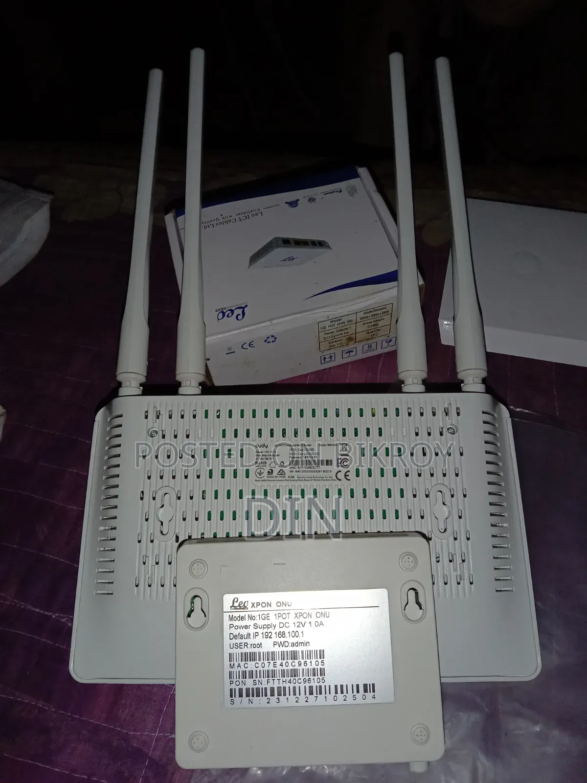 Cudy Router Wr1200 Ac1200/Onu Leo 1g