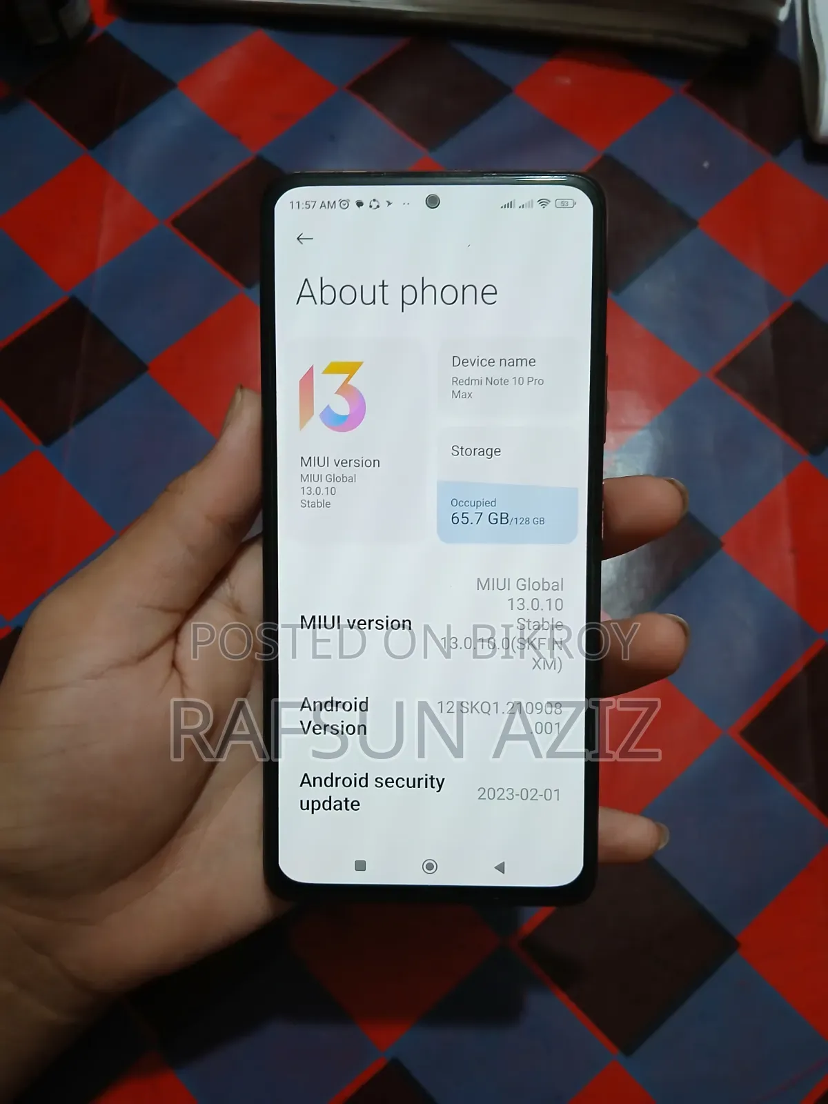 শাওমি ১২৮ জিবি অরেঞ্জ