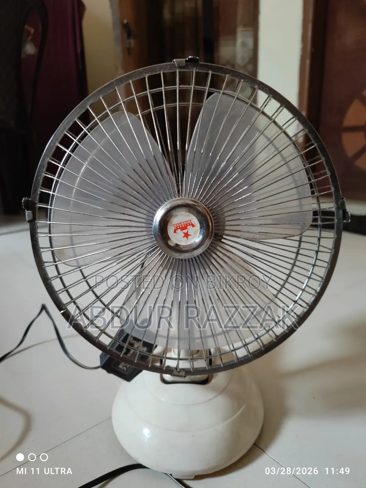 Battery Operated Fan