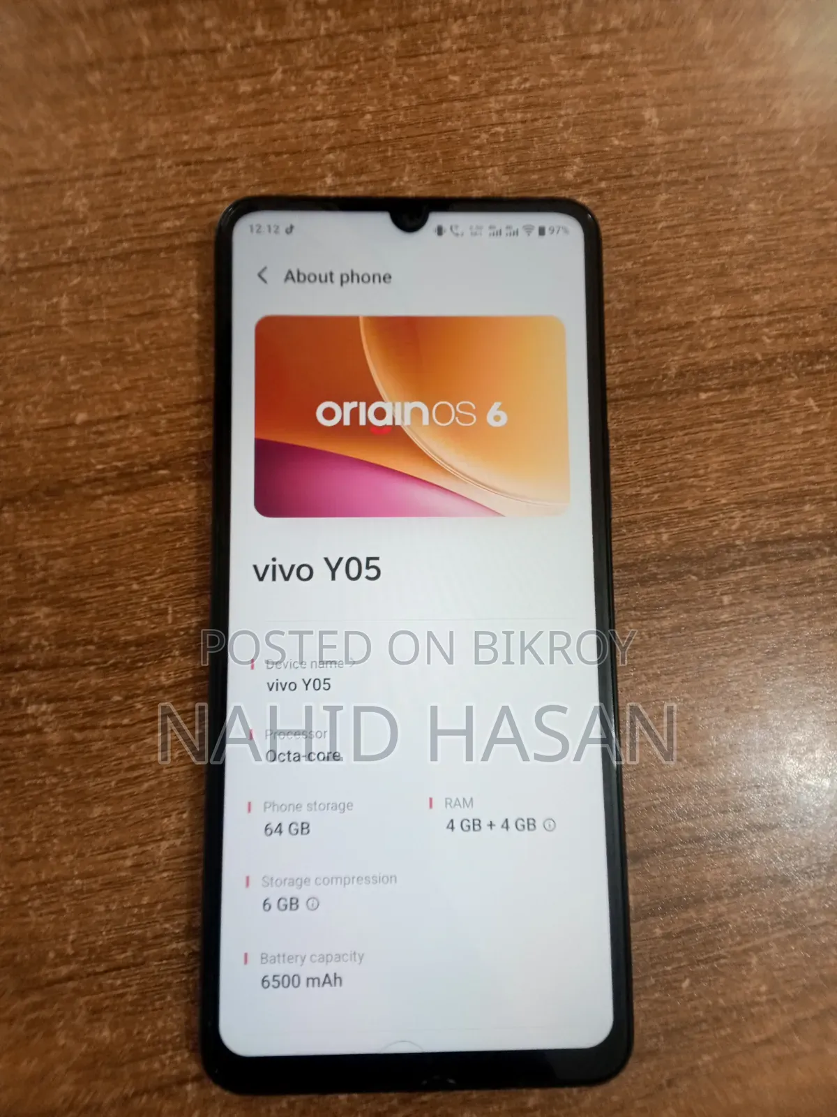 Vivo Y05 64 GB Black