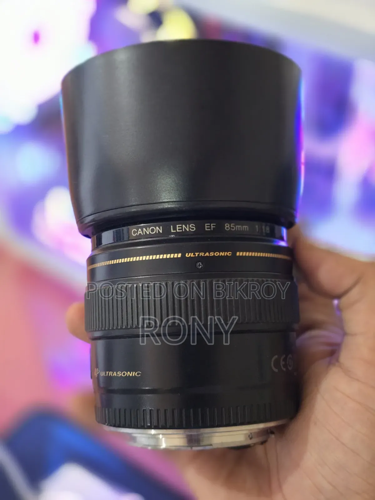 Canon Prime Lens 85 Mm
