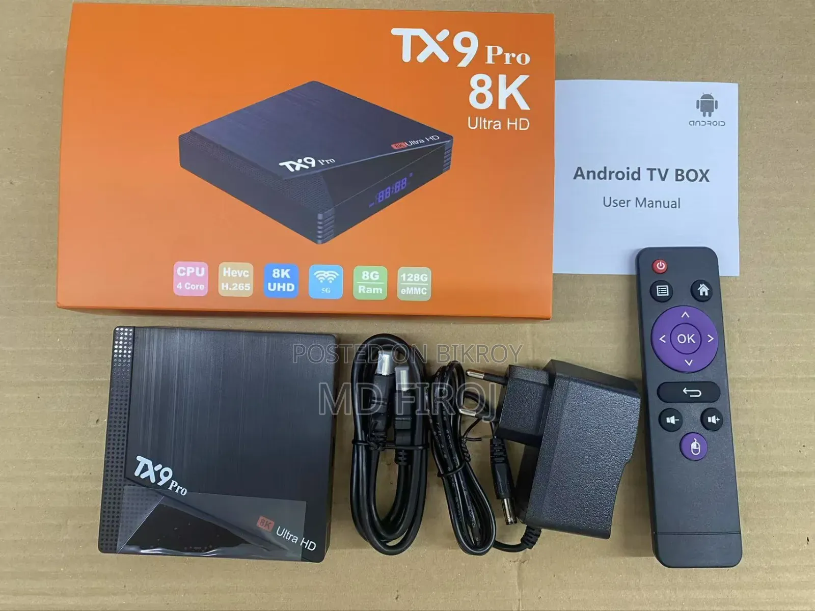 Tx9 Pro Android TV Box 8GB RAM 128GB ROM