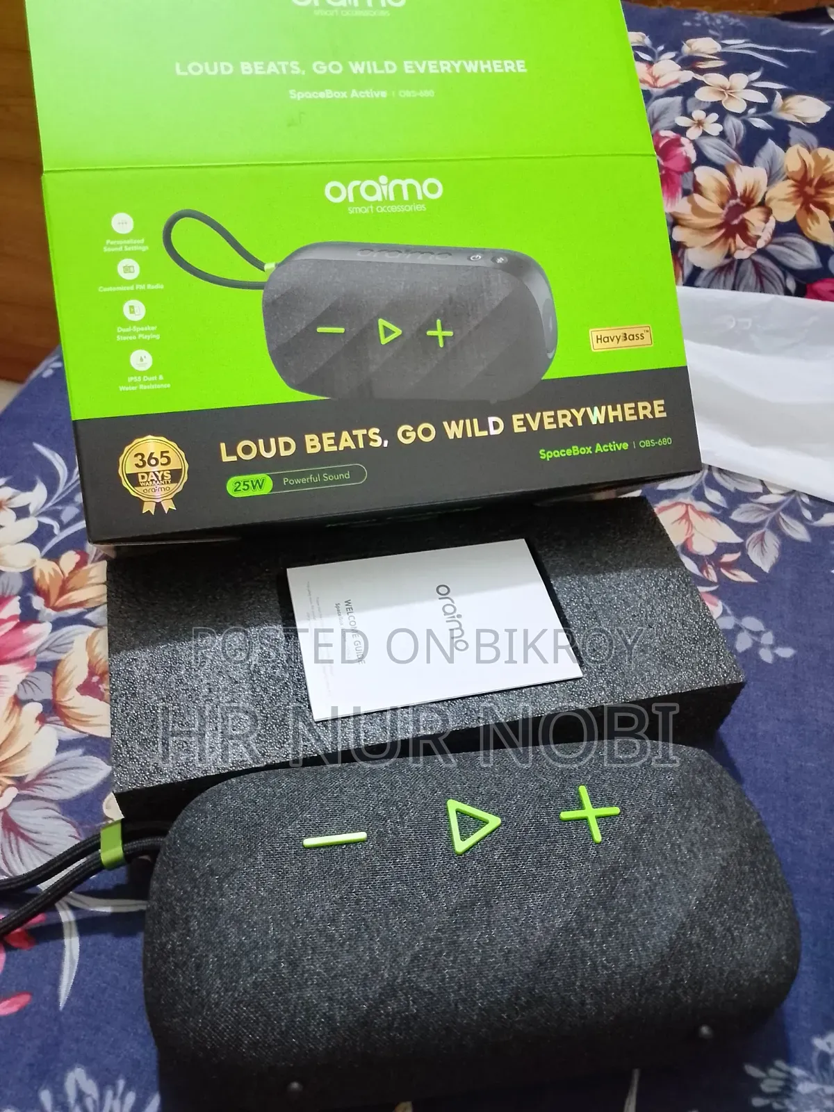 Oraimo Spacebox Active OBS-680 Bluetooth Speaker