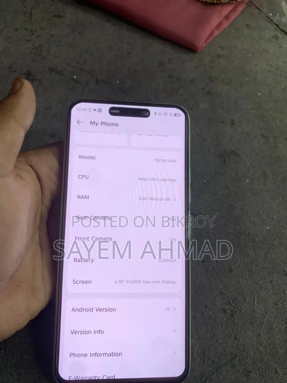 টেকনো স্পার্ক ৪০ প্রো ১২৮ জিবি সিলভার
