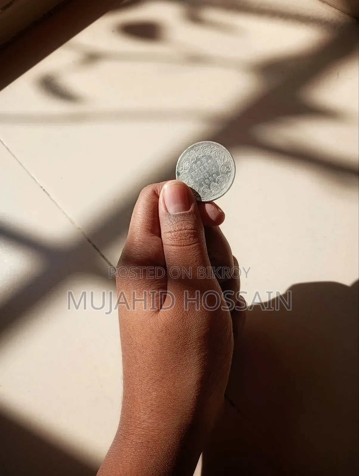 1888 British India Silver Coin - Rare Victoria Empress Collectible.