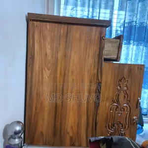 Wooden Wall Showcase and Wooden Wardrobe for Sarees