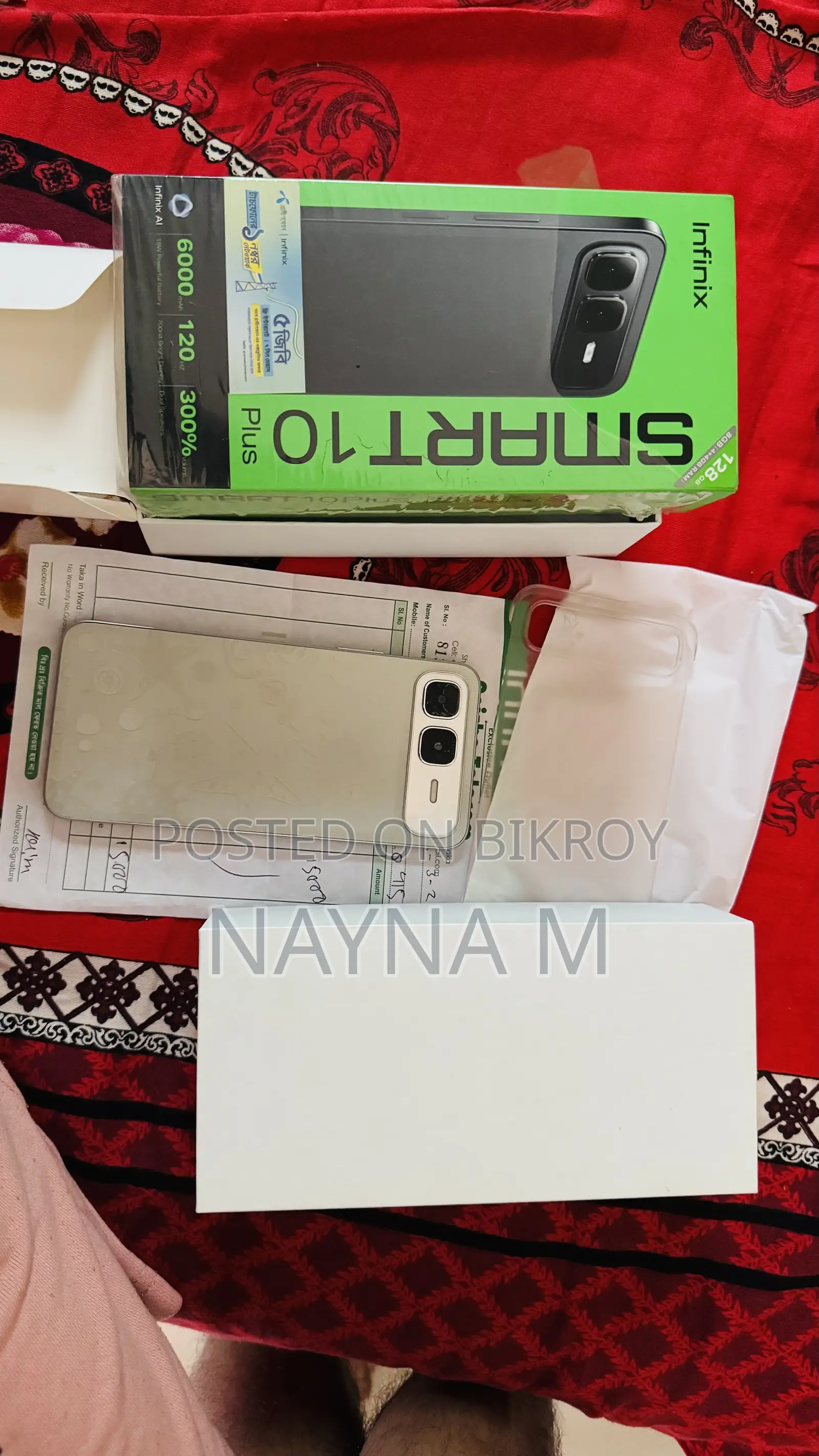 New Infinix Smart 10 Plus 128 GB Silver