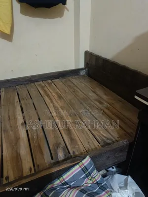 Strong Shil Koroi wood large size bed for sale.