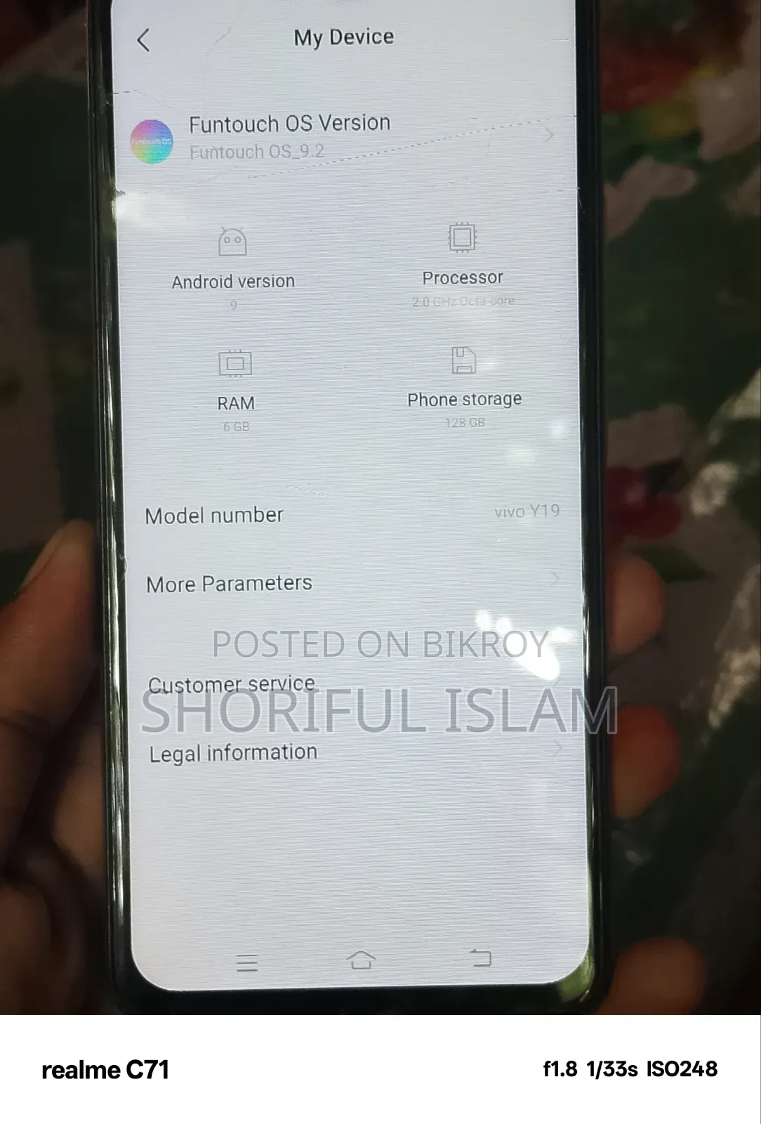 Vivo Y19 128 GB Silver