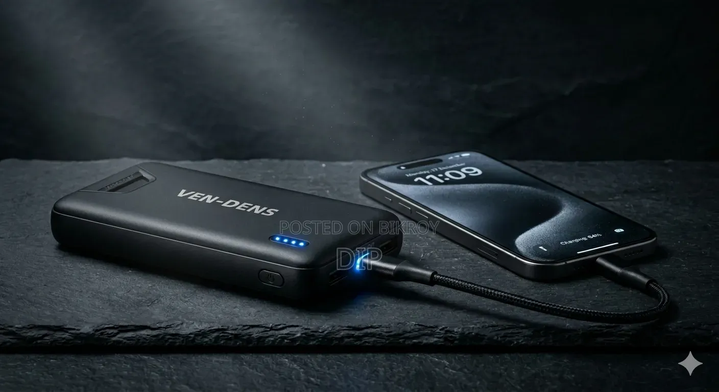 Ven-Dens Powerbank 10000mah – Dual Usb Fast Charging Portable Charger
