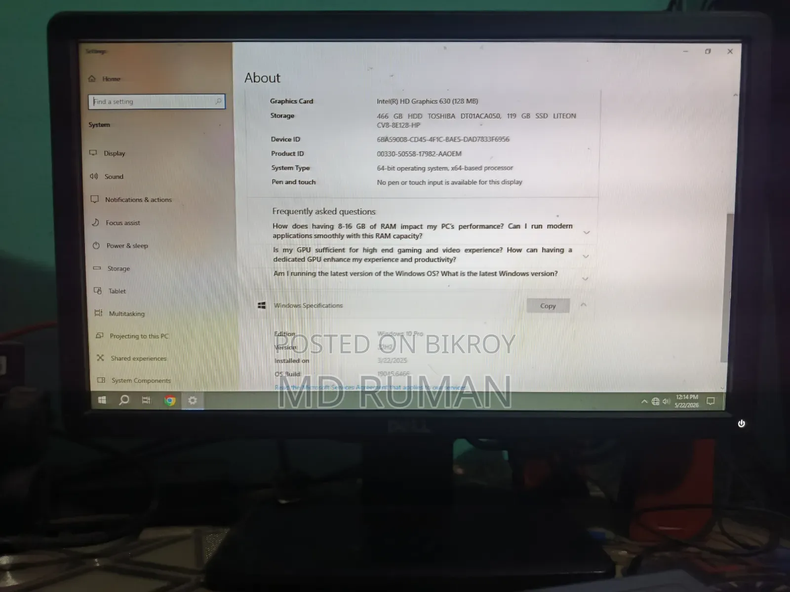 New Desktop Computer Dell Optiplex 7050 8GB Intel Core i5 SSD 512GB