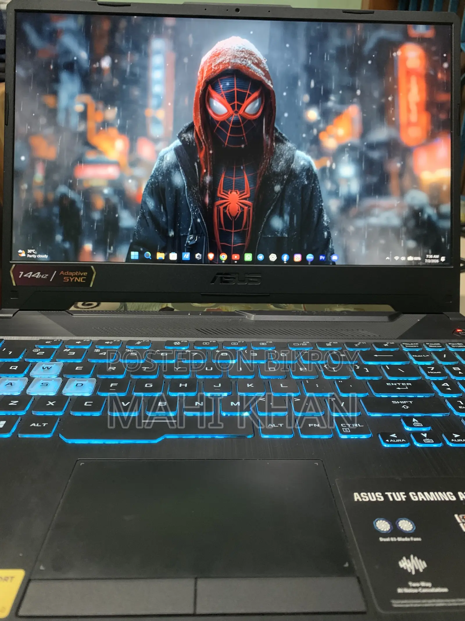 Laptop Asus TUF Gaming A15 8GB AMD Ryzen 7 SSD 512GB