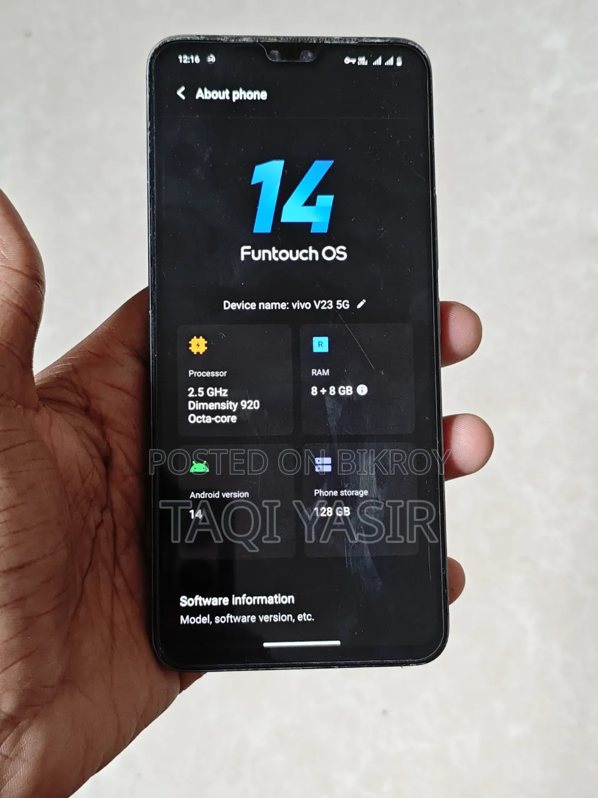 Vivo V23 5G 128 GB Black