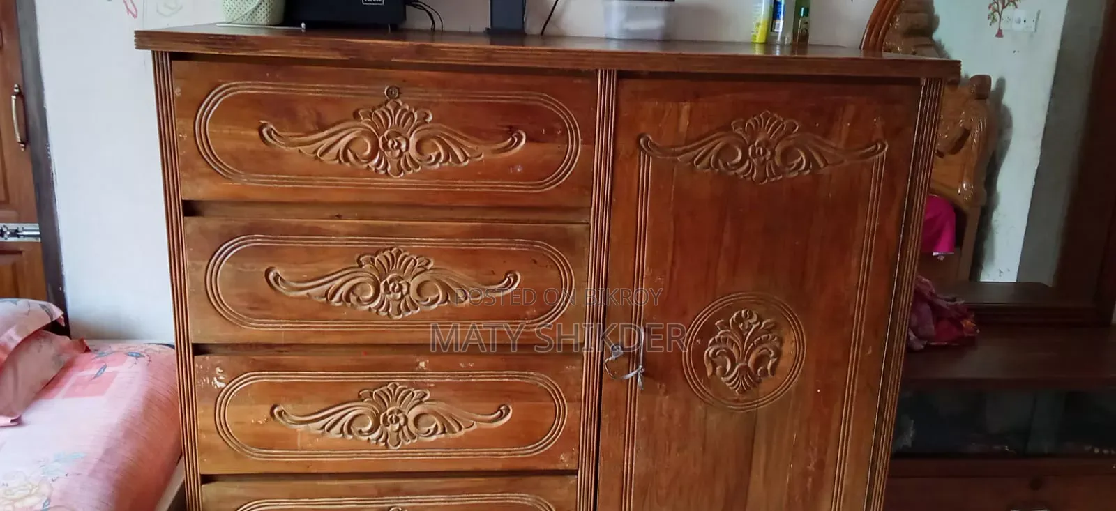Original Teak Wood Wardrobe, looks like new.