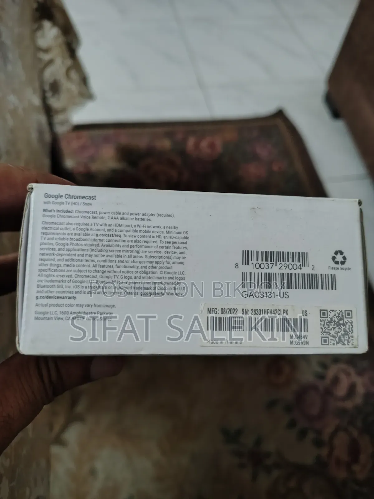 Google Chromecast Hd
