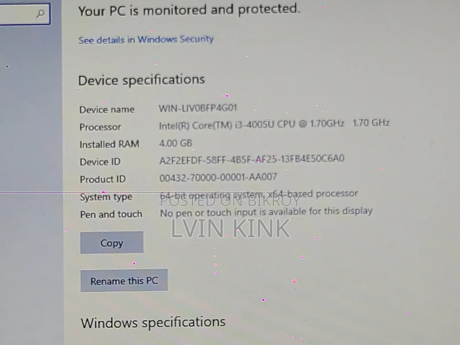 Laptop Dell Inspiron 15 3000 4GB Intel Core i3 HDD 512GB
