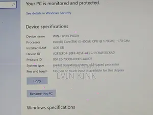 Laptop Dell Inspiron 15 3000 4GB Intel Core i3 HDD 512GB