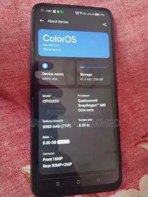 Oppo A96 256 GB Black