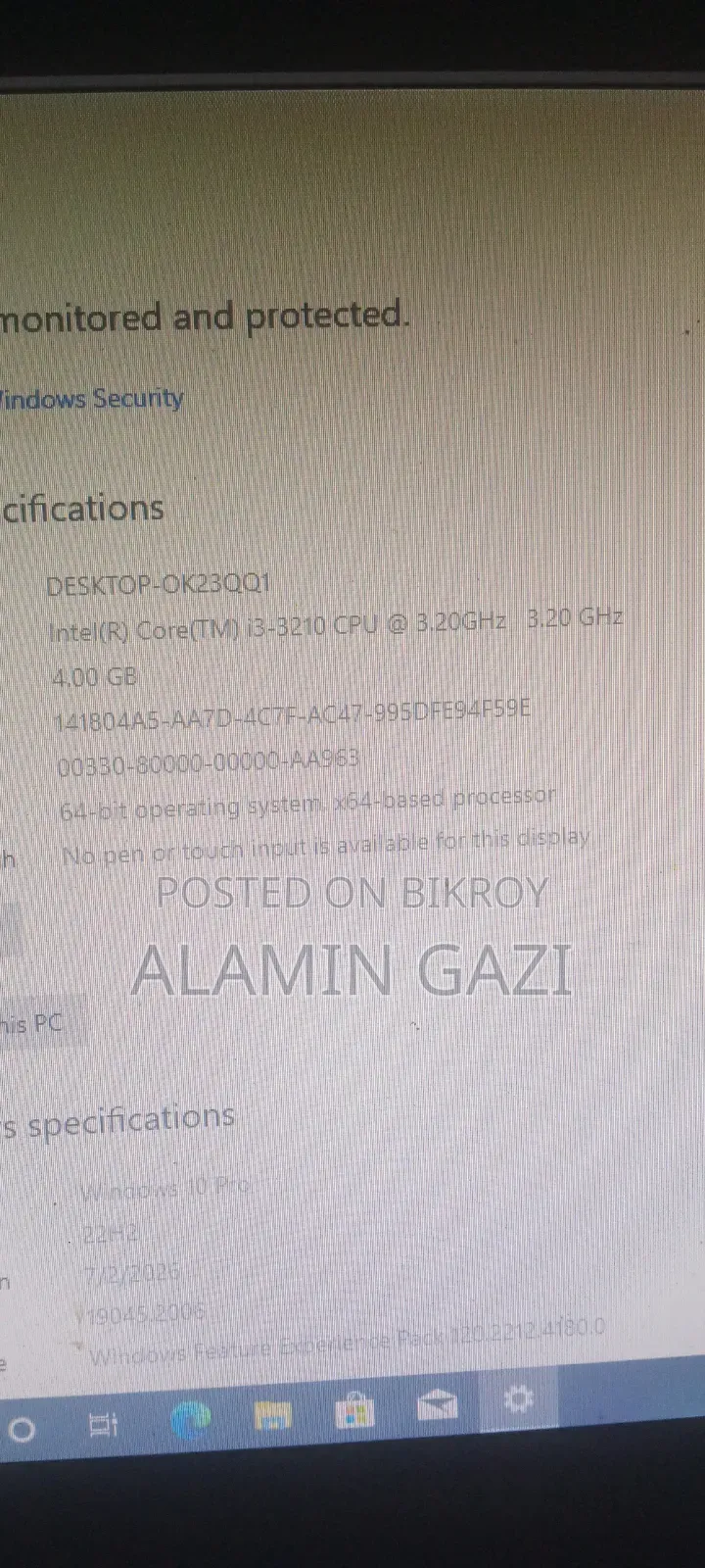 Desktop Computer Gigabyte 4GB Intel Core i3 HDD 1TB