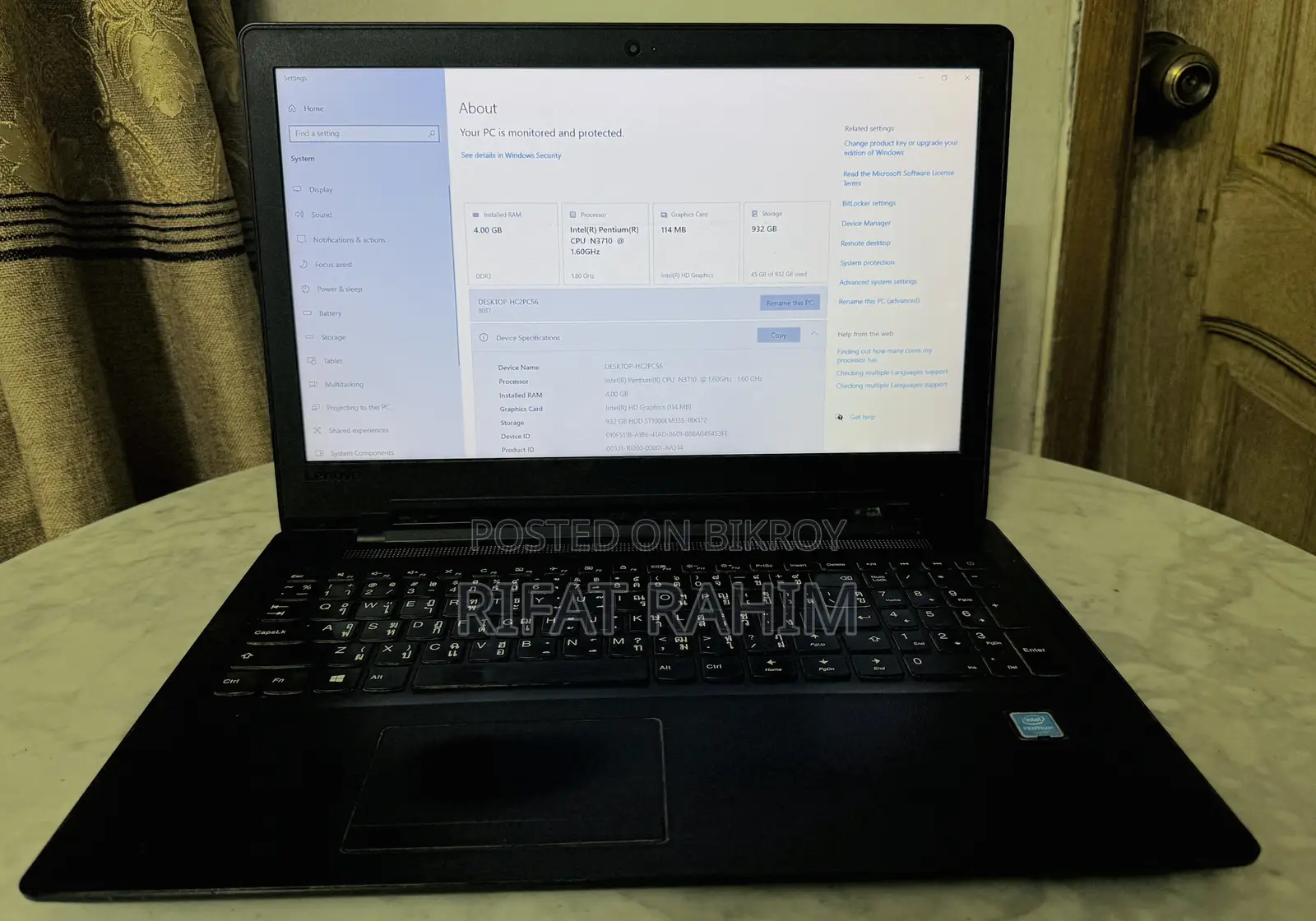 Laptop Lenovo IdeaPad 110 4GB Intel Core 2 Duo HDD 1T