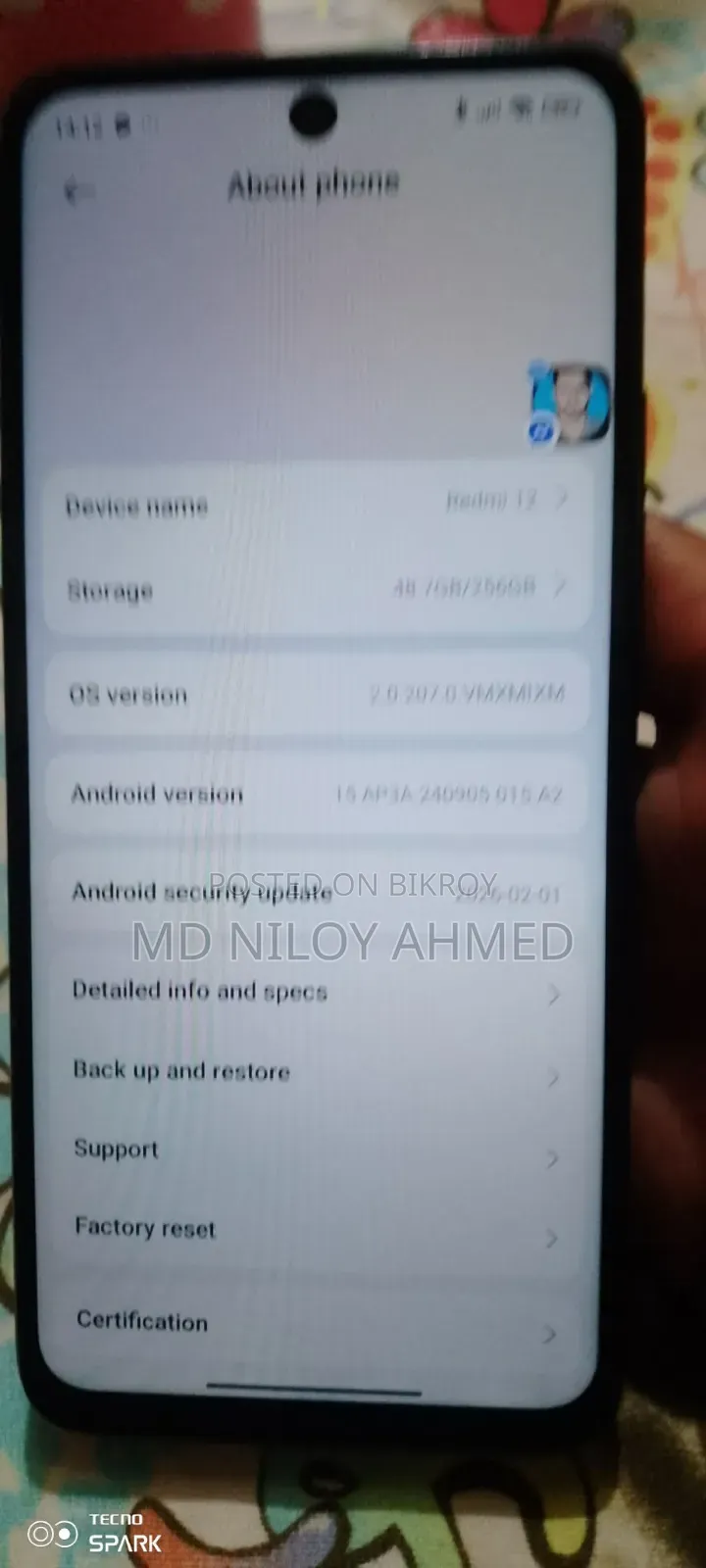 Xiaomi Redmi 12 256 GB Black