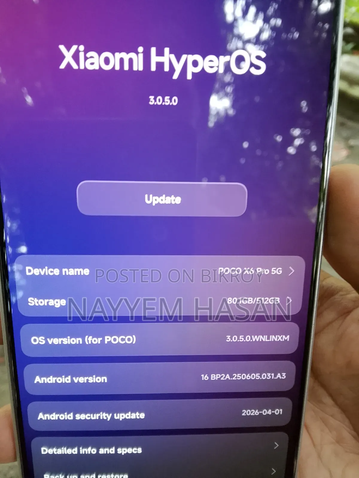 Xiaomi Poco X6 Pro 512 GB Gray