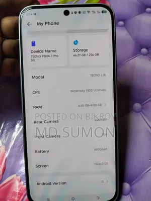 Tecno Pova 7 Pro 5G 256 GB White