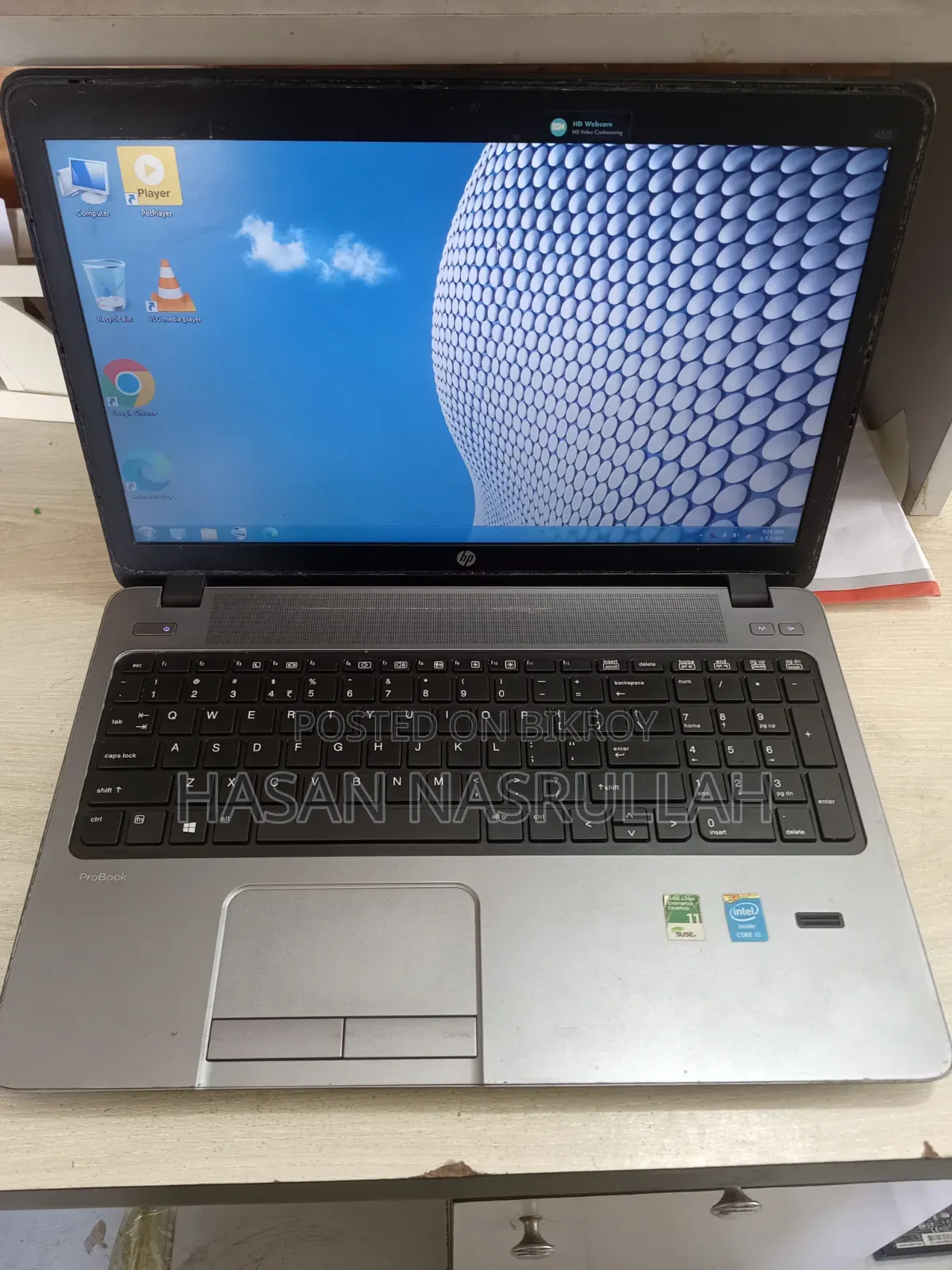 Laptop HP ProBook 450 G7 4GB Intel Core I5 HDD+SSD 1T