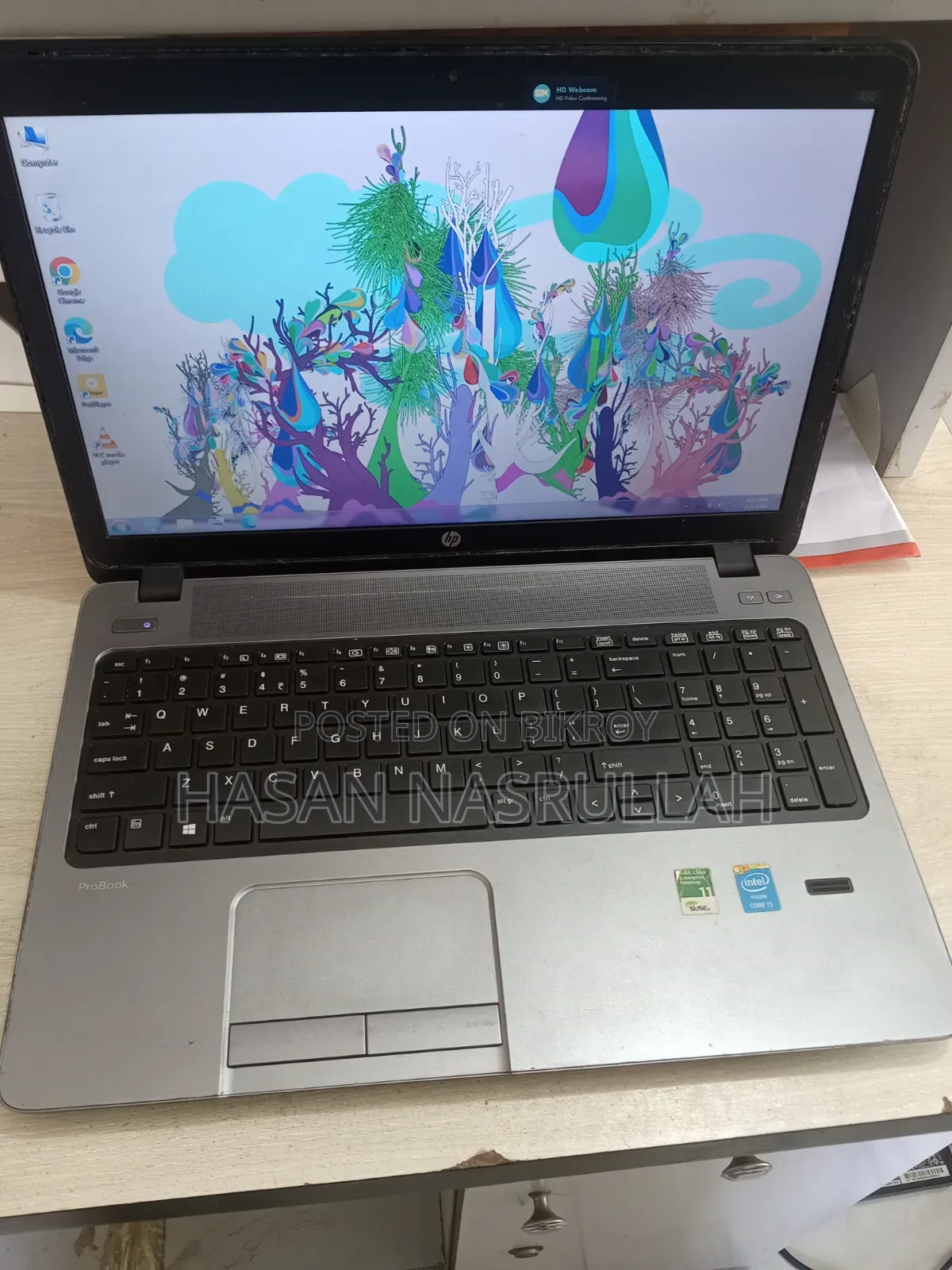Laptop HP ProBook 450 G7 4GB Intel Core I5 HDD+SSD 1T