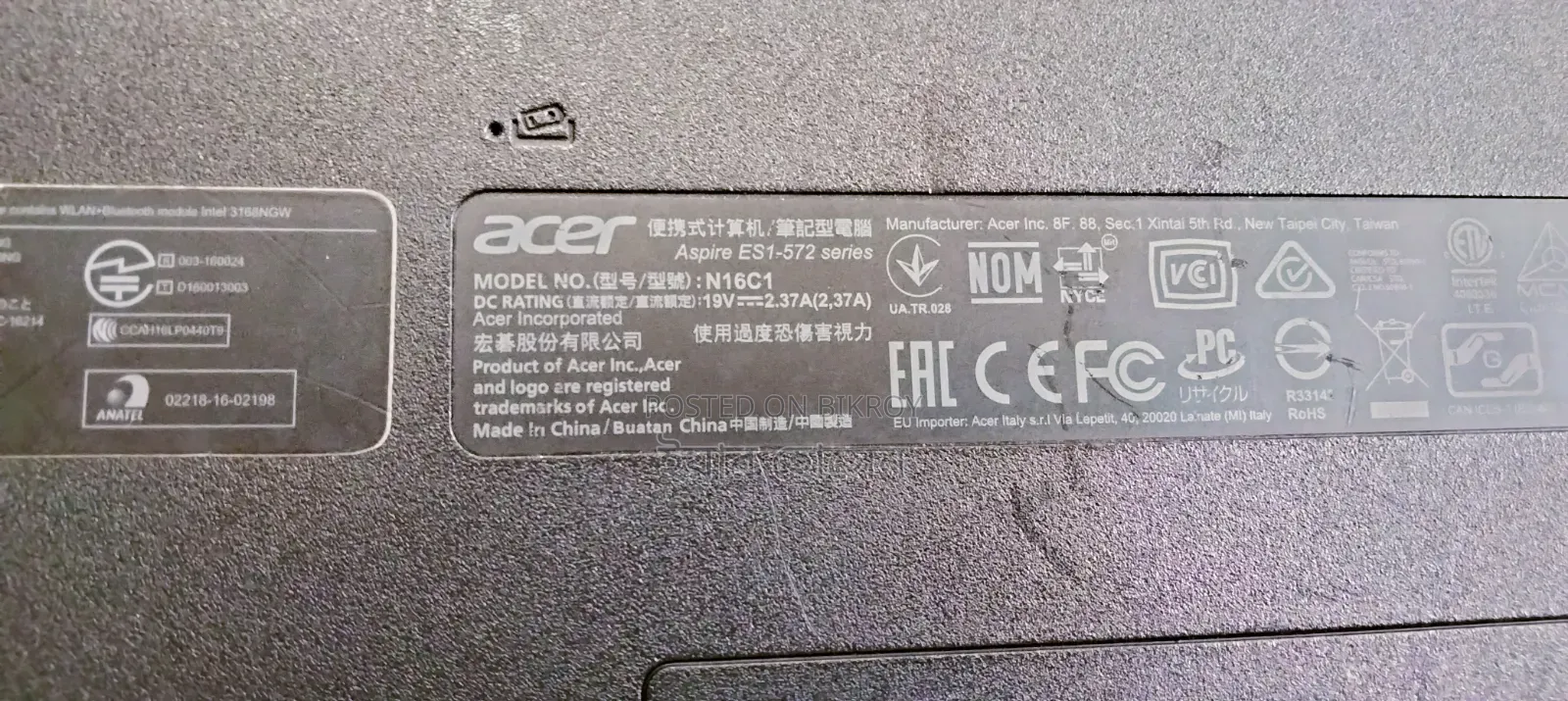 Laptop Acer AcerNote 350 4GB Intel Core I5 HDD+SSD 128GB
