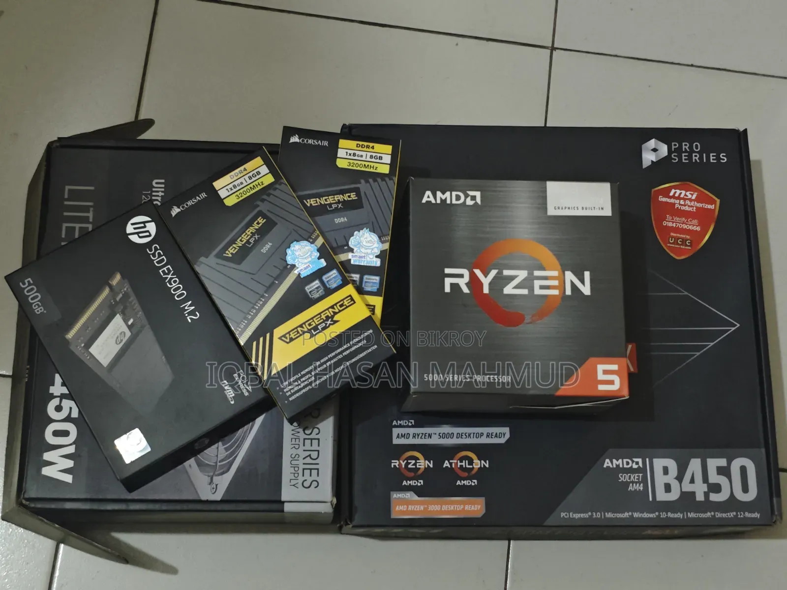 Desktop Computer 16GB AMD Ryzen 5 SSD 500GB