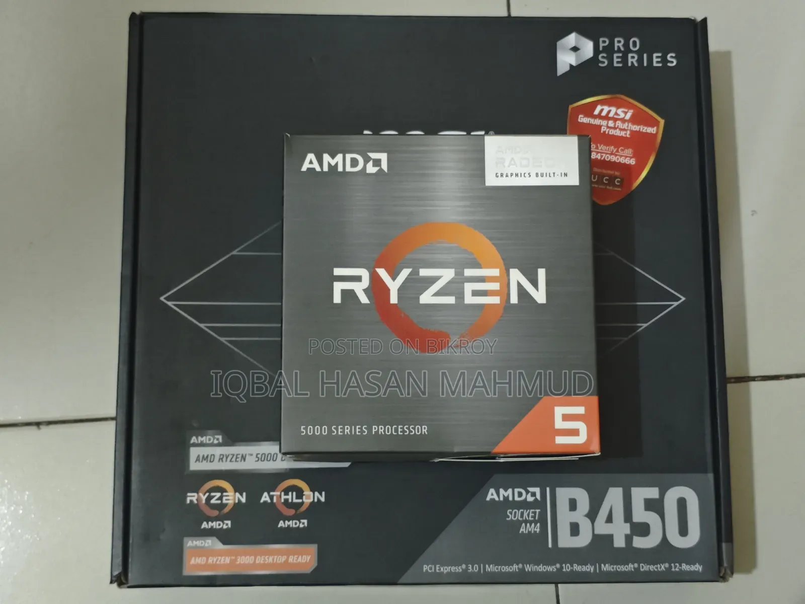Desktop Computer 16GB AMD Ryzen 5 SSD 500GB
