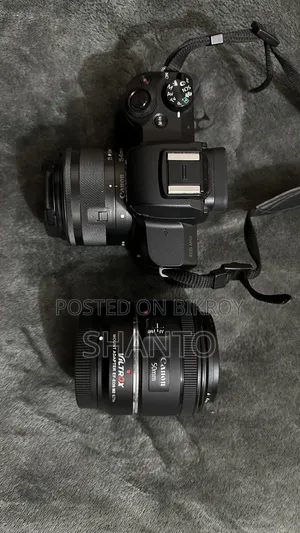 Canon M50 With Adapter And Prime Lens.