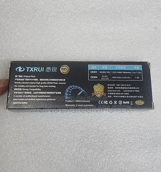 Txrui Ddr4 16gb 2666 MHZ ডেস্কটপ র‍্যাম হিটসিঙ্ক সহ