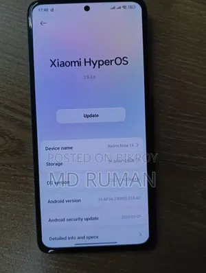 Xiaomi Redmi Note 14 4G 128 GB
